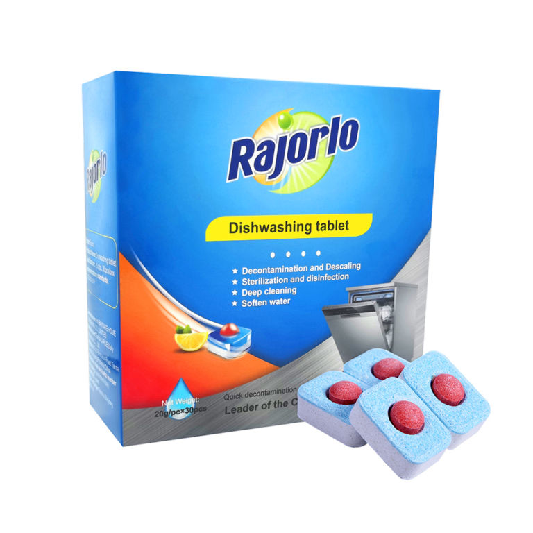 Dishwasher Detergent Block Dish Tabs Cleaning Dishwashing Tablets Rajorlo